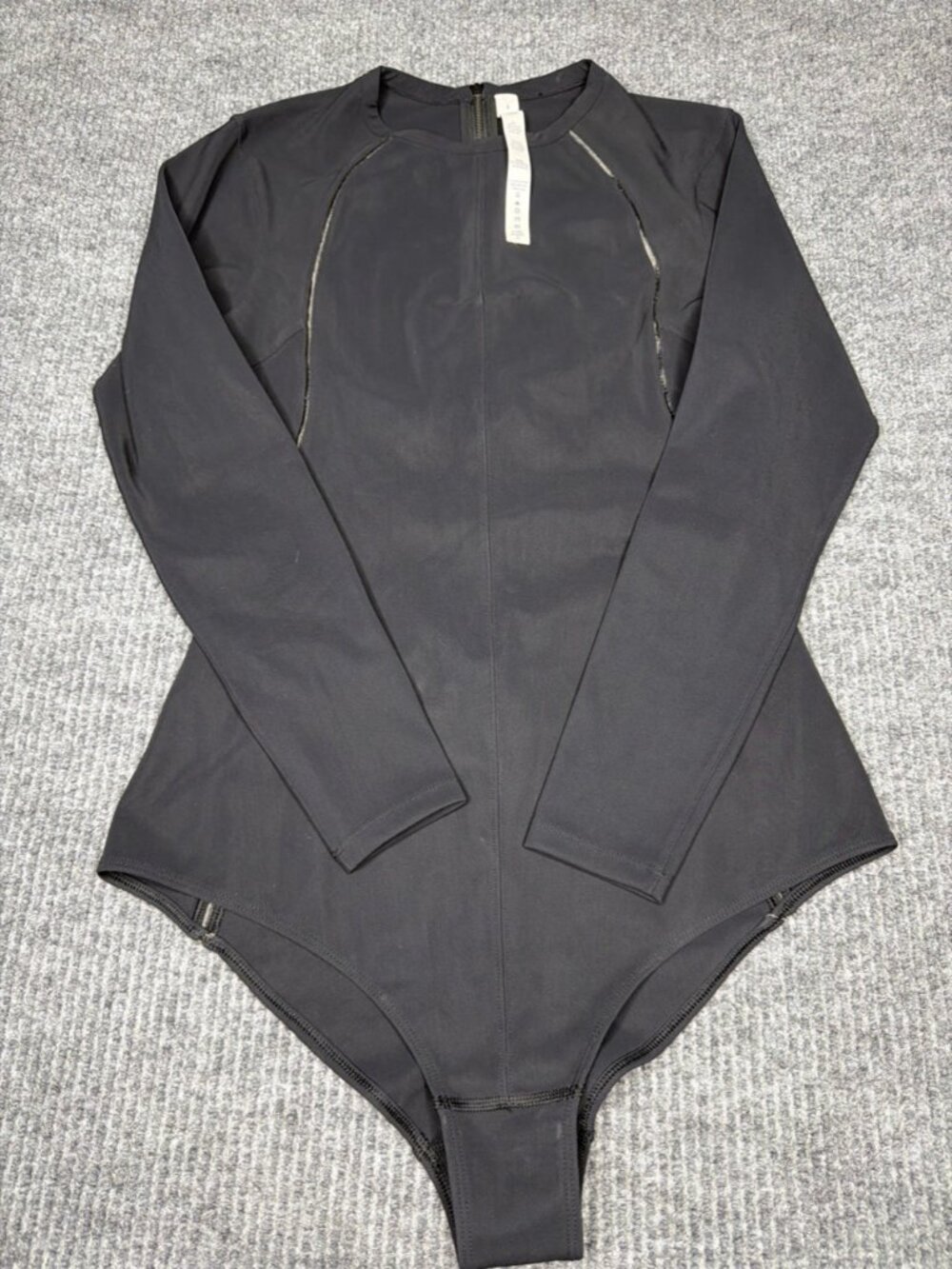 Lululemon Rare One Piece Skimpy Swim Suit Size 8 Black New Without Tags